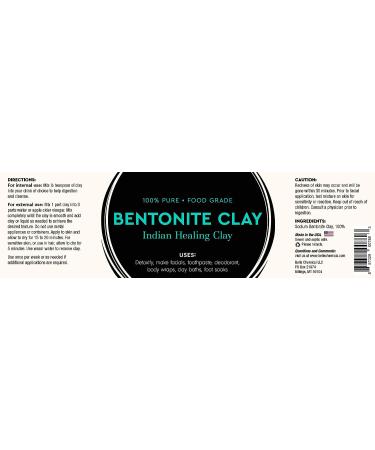1lb Food Grade Sodium Bentonite Clay Powder - Pure & Natural - Buy Online on GoSupps.com