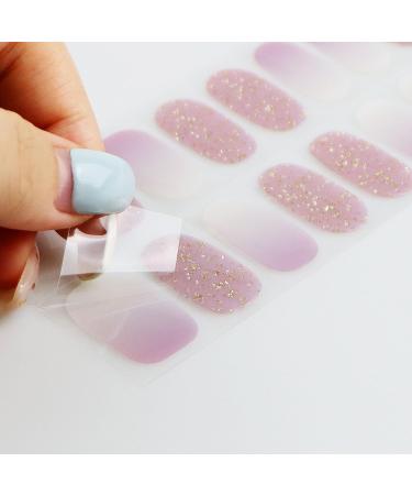 JMEOWIO Purple & White Nail Foil Glitter - Self-Adhesive Gel Nail Stickers for Stunning Nail Design - Buy Online on GoSupps.com