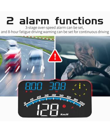 Buy Car HUD Display - Smart LED Speedometer & GPS Speed Alarm for Cars & Trucks - High Definition Universal 5V - Buy Online on GoSupps.com