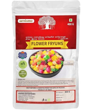 DK Flower Fryums - Colorful Flower Shape Deep Fryers - Crispy Deep Fryers Ready to Fry Homemade (400g) - Buy Online on GoSupps.com