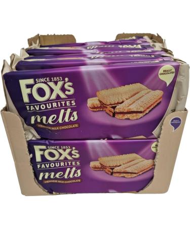 Foxs Milk Chocolate Viennese Biscuits 12 x 120g - Milk chocolate biscuits sandwich to have with your tea or coffee. Delicate biscuits make the perfect afternoon snack. - Buy Online on GoSupps.com