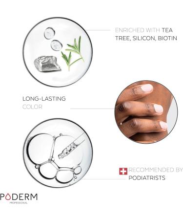 PODERM - FUNGAL NAIL INFECTIONS - Nail varnish TEA TREE - Prevention & Treatment of Nails Yellowed/Damaged by FUNGAL INFECTIONS - TREATS & COLOURS - foot/hand treatment - Swiss Made Nude Blush - Buy Online on GoSupps.com