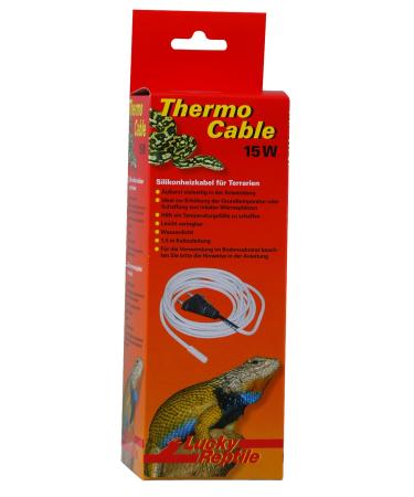 Lucky Repile Thermo Cable - 25 W heating cables for terrariums - 4.8 m cable with 1.5 m cold supplies - fast heating up & even heat - silicone heating cable waterproof - Terrarium accessories 4.8m 25 watts