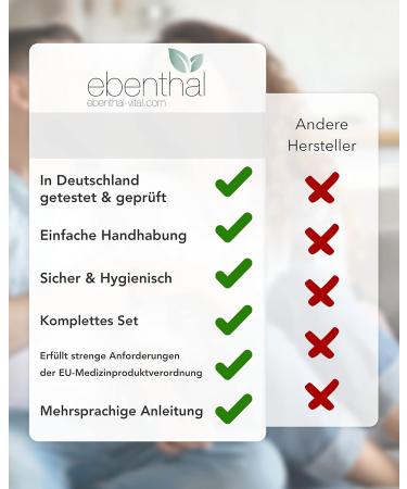 Ebenthal Vital Intestinal Inlet - BPA-Free Colon Cleansing Set with Silicone Bag & 2m Hose | 2-Liter Intimate Shower & Intestinal Flushing - Buy Online on GoSupps.com