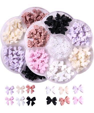 Nail Jewels For Nail Art Bow Nail Charms 2Pack Colorful Bow Charms for Nail 3D Bow-Knot Nail Art Charms Nail Decorations Set for DIY Jewel Stones Nail Art Rhinestones Style1 Style 1 - Buy Online on GoSupps.com