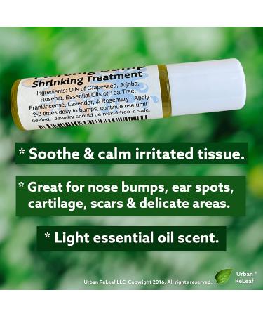 Urban ReLeaf Piercing Bump Treatment with Roller-Ball Applicator - 100% Natural, Gentle Care for Scars, Nodules, Cartilage, Nose, Ear Spots - Buy Online on GoSupps.com