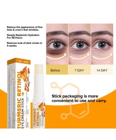 Turmeric Eye Cream Stick - Anti-Wrinkle Dark Circle Removal & Eye Contour Firming - Buy Online on GoSupps.com