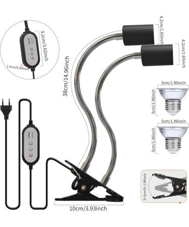 Shop LEDBOCLI TILD Heating Light Bulbs 3.5W 25W 50W for Aquariums & Reptiles - E27 Clip Lamps with UVB for Lizards Turtles & Snake Habitats - Buy Online on GoSupps.com