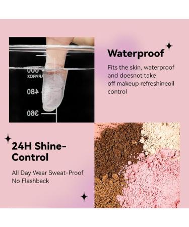 Translucent Powder Setting Powder Shimmer Finishing Powder Oil Control for Long Lasting Makeup Lightweight Loose Powder Waterproof Blurring Powder for All Skin Tones (# N02 (Pink) 0.21 Oz) # N02 (Pink) 6 g (Pack of 1) - Buy Online on GoSupps.com