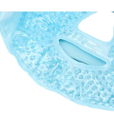 Reusable Gel Beads Face Eye Mask | Hot & Cold Compress for Puffy Eyes Dark Circles Relief | Stress & Migraine Relief Spa Mask (Blue - Buy Online on GoSupps.com