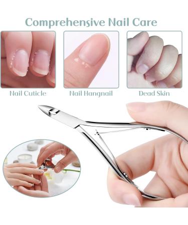 CGBE Cuticle Trimmer and Pusher Set - Professional Stainless Steel Nipper Tool for Fingernails and Toenails - Pedicure and Manicure Kit - Silver (2 Sets) - Buy Online on GoSupps.com