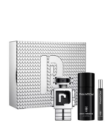 Paco Rabanne Phantom 3-Piece Tin Set for Men 2.94 Fl Oz (Pack of 3)