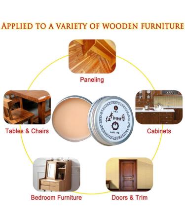 Wood Floor Wax Polish | Beewax Restorer Polishing Seasoning Wood 25g - Bees Waxing Furniture Polish for Home Furniture Protection Furniture Care Cle-ca - Buy Online on GoSupps.com