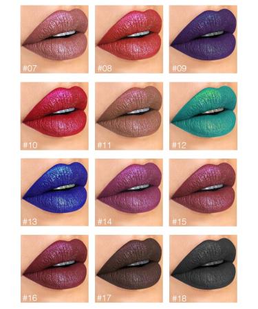 Easilydays Halloween Diamond Shiny Matte Lipstick - Gothic Glitter Liquid Lip Gloss | Waterproof & Long Lasting Bold Shimmer Lipstick for Masquerade & Halloween Makeup - Buy Online on GoSupps.com