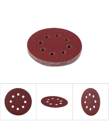125mm Polishing Grinding Wheel - Red Perforated Flocked Sandpaper & Support Pads (60#) | International Shipping Available - Buy Online on GoSupps.com
