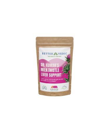 Better Vedic Milk Thistle Max - Liver Support - Pure Milk Thistle Powder - Silymarin Traditional Ayurveda Herbal Supplement - Vegan Solar Dried No Preservatives - 3.53 oz - 50 Servings