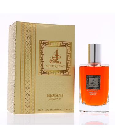 Hemani Fragrances Perfume Musk Abiyad - Oriental Perfume - For Him & Her 100mL | Fresh and Clean Scent | Natural Oils | Long-Lasting Aroma