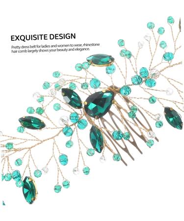 Housoutil Hair Comb Wedding Side Hair Comb Rhinestone Hair Accessories Hair Accessory for Women Crystal Hair Accessories Rhinestone Hair Comb Tiara Manual Metal Bride Hair Piece - Buy Online on GoSupps.com