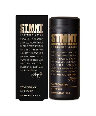 STMNT Grooming Goods Wax Powder, 0.53 oz | Semi-Matte Finish | Added Grip and Volume | Medium Control | Easy To Wash Out | Fuller Feeling Hair