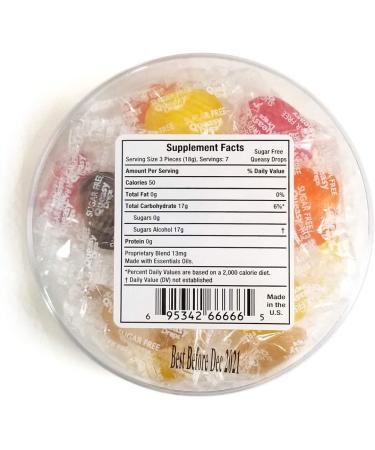 Queasy Drops Sugar Free - Nausea Relief (Chemo, Motion Sickness, Hangover) | 21 Drug-Free Drops | 5 Flavors - Buy Online on GoSupps.com