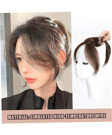 Hair Extensions Clip in Bangs Side Parted Hair Toppers for Real Human Hair 360 Cover Pieces Wispy Clip in Hair Extension Wigs for Women Human Hair Pieces for Women Daily Wear Dark Brown - Buy Online on GoSupps.com