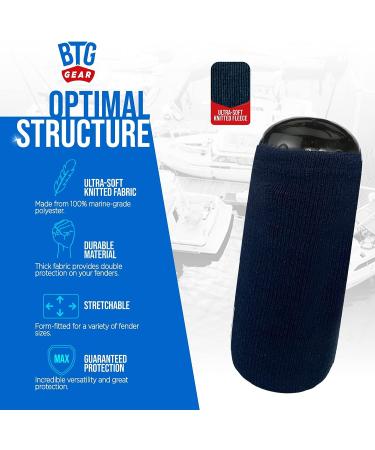 Hole in The Middle Boat Fender Bumper Covers  Set of 2 (Navy Blue) HTM-3(10"x26") - TWO PACK - Buy Online on GoSupps.com
