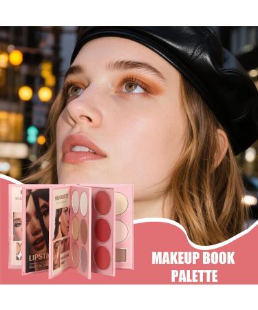 Eyeshadow Palette | 5 Layer Bookstyle Eye Cosmetics Kit | Travel Makeup Set - For Women Girls Passionate Daily Routine Wedding Party Practical - Buy Online on GoSupps.com