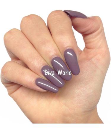 Bluesky Mulberry Nail Polish - BP07 Warm Purple Grey UV/LED Soak Off Gel Nail Polish 10ml + 2 Diva World Shine Wipes for FREE - Buy Online on GoSupps.com