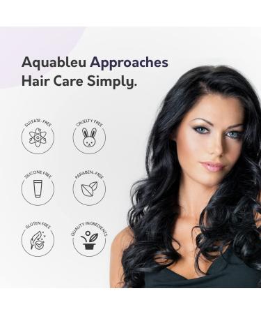 Aquableu Natural Lavender Vanilla Shampoo & Conditioner Set - 16 oz - Sulfate & Paraben Free - For Color Treated Hair - Buy Online on GoSupps.com