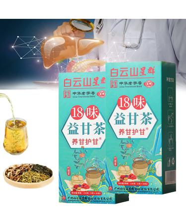 Daily Liver Nourishing Tea 18 Different Nature Herbs 18 Flavors of Liver Protection Tea 30 Bags/Box Everyday Nourishing Liver Tea (2 Boxes)