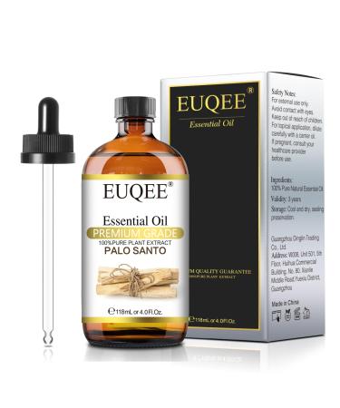 EUQEE Palo Santo Essential Oil 118ml Pure Natural Palo Santo Oils Aromatherapy Essential Oil Essential Oils for Diffusers for Home Humidifier Relax Palo Santo 118.00 ml (Pack of 1)
