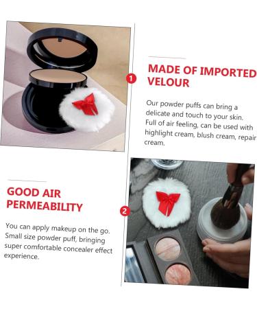 FRCOLOR Face Powder Puff powder velour s for face powder velour Beauty Small size sponge s round beauty Velour Supple Round Loose Powder Puff - Buy Online on GoSupps.com