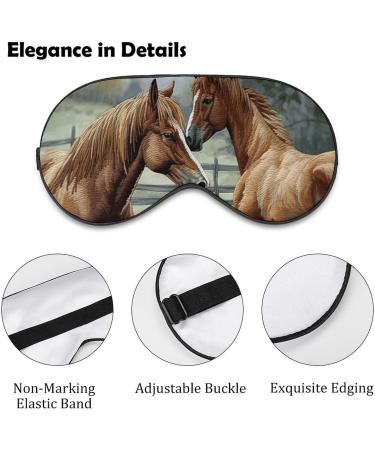 Buy Embroidered Sleep Mask for Men & Women - Breathable Light Blocking Eye Cover with Adjustable Strap for Comfortable Sleep & Naps - Buy Online on GoSupps.com