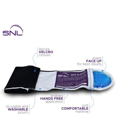 SNL Quality Hot & Ice Packs - 6 Reusable Gel Packs for Breastfeeding Pain Relief - Soft Fabric Backing - Includes Wrap Sleeve and Storage Bag - Buy Online on GoSupps.com