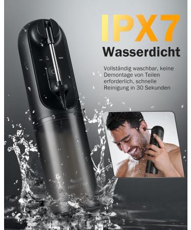 Hommie Ear Wax Remover Rechargeable Electric Ear Cleaner with 4 Modes IPX7 Waterproof Foldable Nozzle & 4 Replacement Tips International Shipping Available - Buy Online on GoSupps.com