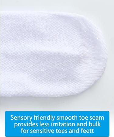 30 Pair Seamless Cotton Crew Socks for Kids | Soft, Sensory-Friendly Design for Boys and Girls - Buy Online on GoSupps.com