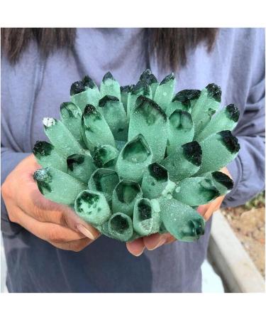 Natural Crystal Rough Crystal Cluster Green Phantom Quartz Crystal Cluster Specimen (Size : 800-900g) - Buy Online on GoSupps.com