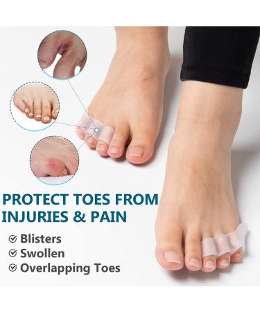 Sumifun Gel Toe Spreader: Silicone Protection for Overlapping & Crooked Toes | Pain Relief for Bunions & Small Toe Corrections - Buy Online on GoSupps.com