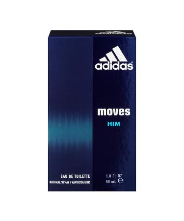 Adidas Moves for Men Eau de Toilette Spray 1.6 Fl OZ - Energizing Fragrance for Men - Buy Online on GoSupps.com