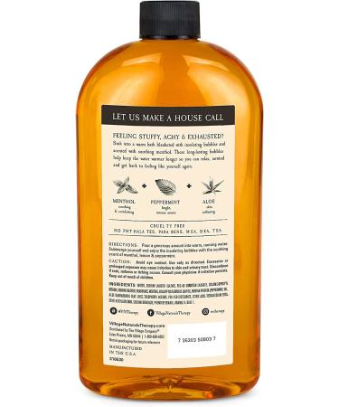 Village Naturals Therapy Cold & Allergy Bubble Bath 20 oz - Pack of 4 - Buy Online on GoSupps.com