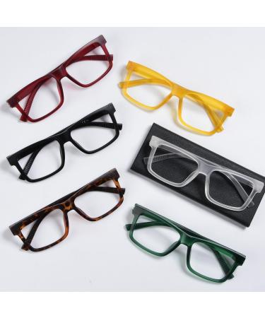Eyekepper Oversize Reading Glasses - 6 Pack Screwless Spring Hinges for Wide Face +1.50 | Stylish & Comfortable Readers in Mixed Colors - Buy Online on GoSupps.com