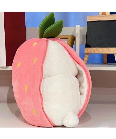 Bunny Toy Rabbit Soft Toy - Cute Stuffed Animal Pillow for Kids - Orange Strawberry Design - Perfect Easter & Birthday Gift for Adults, Boys, and Girls - 7 IN/0.14kg - Buy Online on GoSupps.com