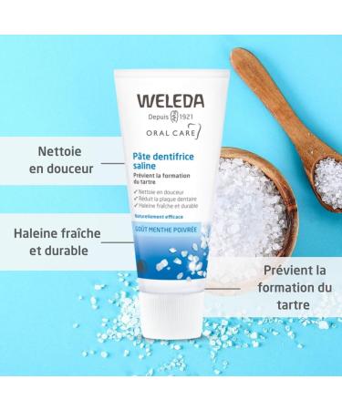 Buy Weleda Duo Paste Saline Toothpaste 2 x 75ml | Natural Oral Care | International Shipping Available - Buy Online on GoSupps.com