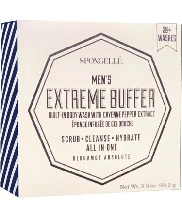Buy SPONGELL Men's Extreme Buffer - Bergamot Absolute Body Wash Shower Gel Sponge | International Shipping Available - Buy Online on GoSupps.com