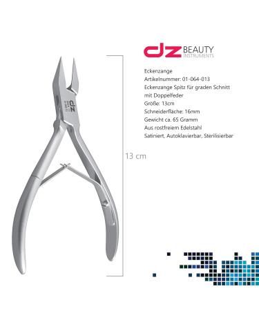 DZ Corner Pliers - Pointed Nail Pliers for Deeply Ingrown Nails | Stainless Steel Podiatry Instrument - Buy Online on GoSupps.com