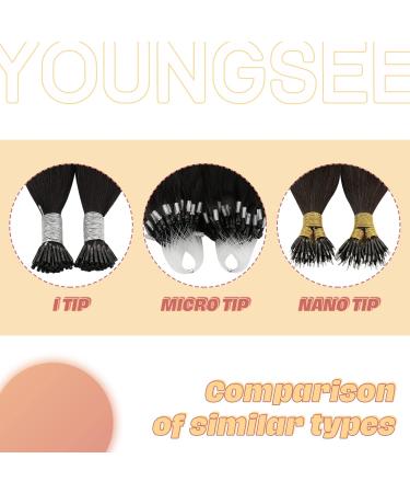 Buy Youngsee Microring Extensions - Real Hair Brown Ombre 40cm - Dark Brown Micro Loop Extensions 50g - Buy Online on GoSupps.com