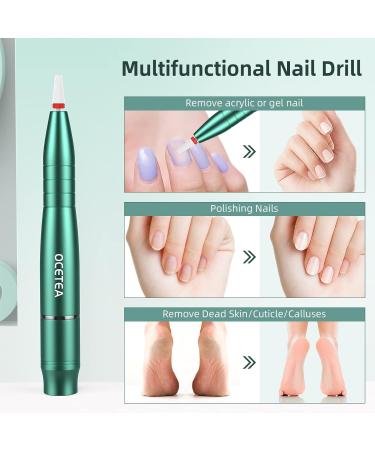 Ocetea Electric Nail Cutter 2000 RPM Professional Gel Nail Milling Tool with Adjustable Speed & Direction for Perfect Manicure - Buy Online on GoSupps.com