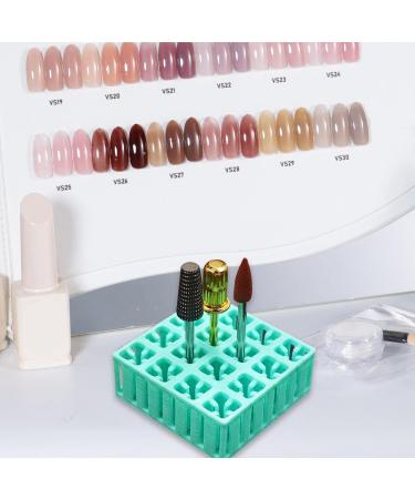 MagiDeal Nail Drill Bit Holder Nail Drill Bits Organizer Portable Sturdy Lightweight 16 Holes Display Stand for Nail Art Display Home - Buy Online on GoSupps.com