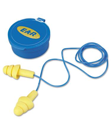 3M 3404002 E A R Ultrafit Multi-Use Earplugs  Corded  25Nrr  Yellow/Blue  50 Pairs