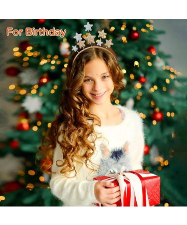 Greoer Children Star Headband Cute New Year Headbands for Women and Girls Stylish Glitter Star Headband Children's Christmas Hair Accessories for Christmas New Year Party Birthday Daily Decor - Buy Online on GoSupps.com